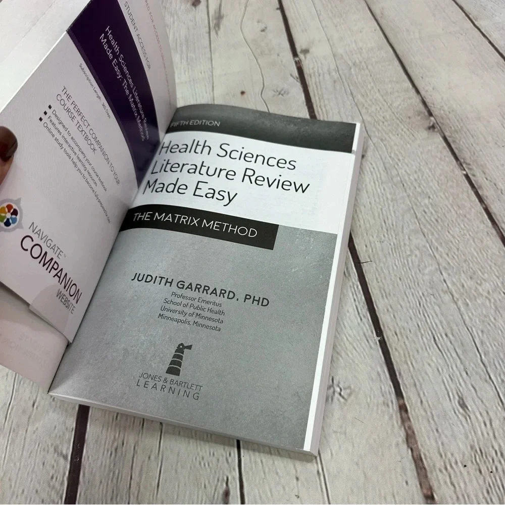 textbook 5th ed health sciences literature review made easy by garrard 2017